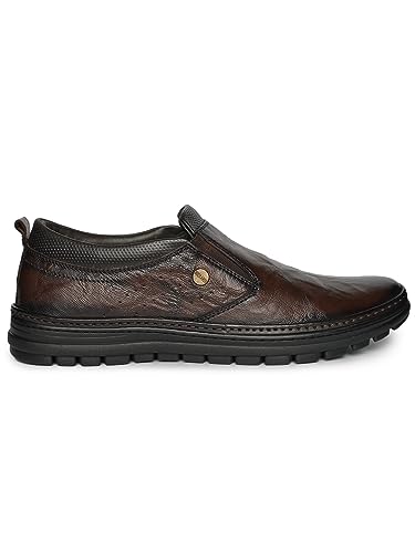 Image of Buckaroo FRERA crumbald Leather Black Casual Shoes for Mens