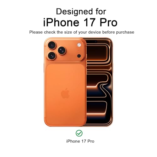 Image of Magnetic for iPhone 17 Pro Phone Case, [Compatible with MagSafe], Screen Protector X1, [Military Grade Drop Protection],Matte Finish,Slim,Shockproof,Protective (blackish green, iPhone 17 PRO)