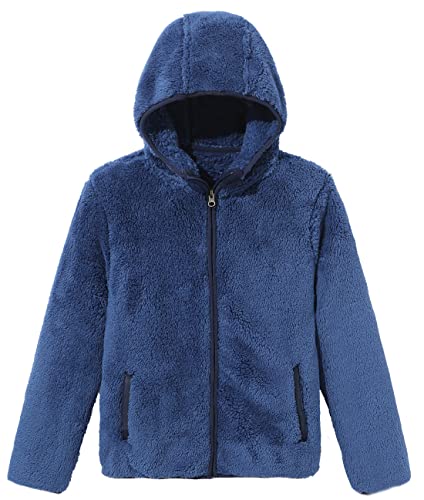 Image of Boys Girls Soft Fleece Sherpa Full-zip Jacket