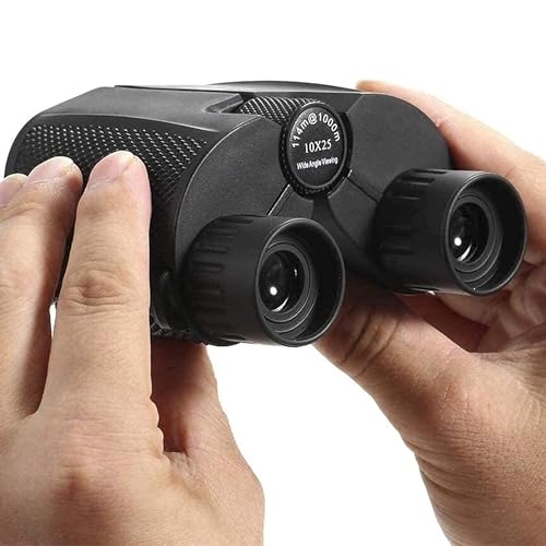 Image of KREVIA 10X25 HD Portable Binoculars 1000m Long Distance and Tourism BAK 4 Prism Wide Angle Mini Telescope for Sightseeing Travel - 1Pcs