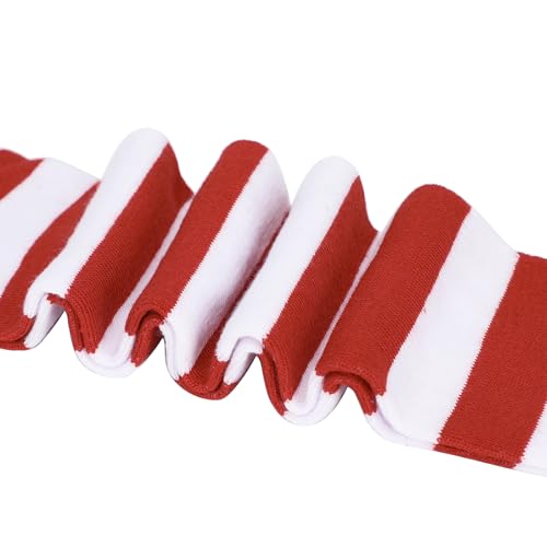 Image of Zando Womens Stripes Thigh High Socks Thigh Highs Casual Knee High Stockings