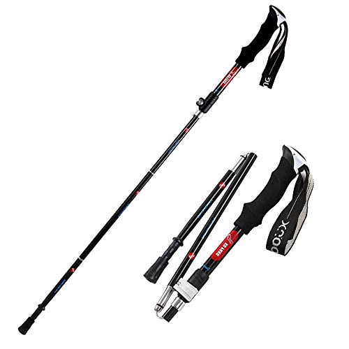 Bâtons de randonnée matériel de marche trekking métal anti-écrou avec câble intégré