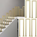 Balaustres cuadrados de metal para escaleras para interiores y exteriores,...