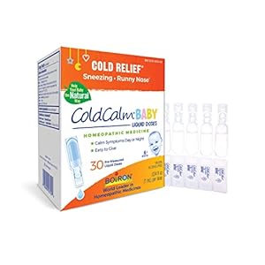 Boiron ColdCalm Baby Single-Use Drops for Relief from Cold Symptoms of Sneezing, Runny Nose, and Nasal Congestion…
