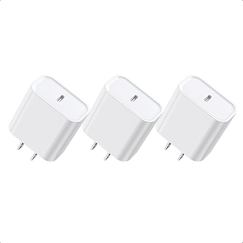 iPhone 15 14 13 USB C Bloque de carga rápida, USB C cargador de pared 20 W PD bloque de carga rápida tipo C ladrillo adaptador de corriente caja de