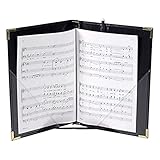 Marlo Plastics Premium Choral Folder 7-3/4 x 11 Octavo Size with Elastic String Holders - Black