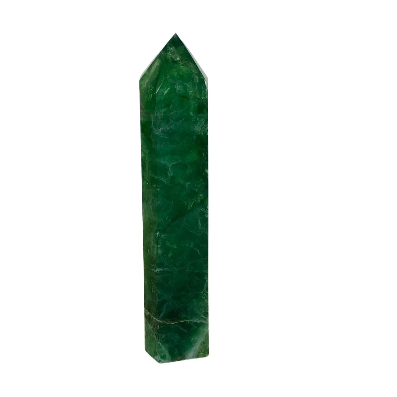 AARTERZZA 1pc 2-3kg Green Fluorite Crystal Tower Gemstone Spiritual Gift Decoration
