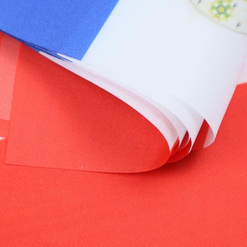 Image of Napoleon First French Empire 6 meters BUNTING Flag 20 flags 9'' x 6'' - Napoleonic Empire of France STRING flags 15 x 21 cm - AZ FLAG