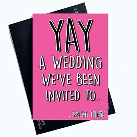 Funny Wedding Acceptance Card by Peachy Antics Cover