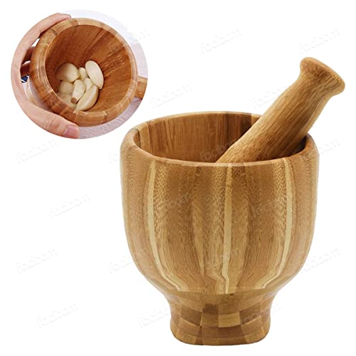 Pilão Com Socador em Bambu 4565