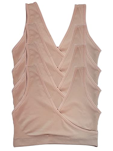 Caramel Cantina 4 Pack Nursing Maternity Women’s Sleep Comfort Bralette Bra