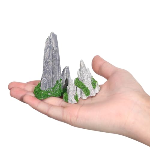 Image of BESPORTBLE 8Pcs Miniature Rockery Decor Simulated Rockery Ornament for Mini Terrarium Decor Bonsai Micro Landscape Ornament Japanese Garden Pot Plant and Moss Landscape