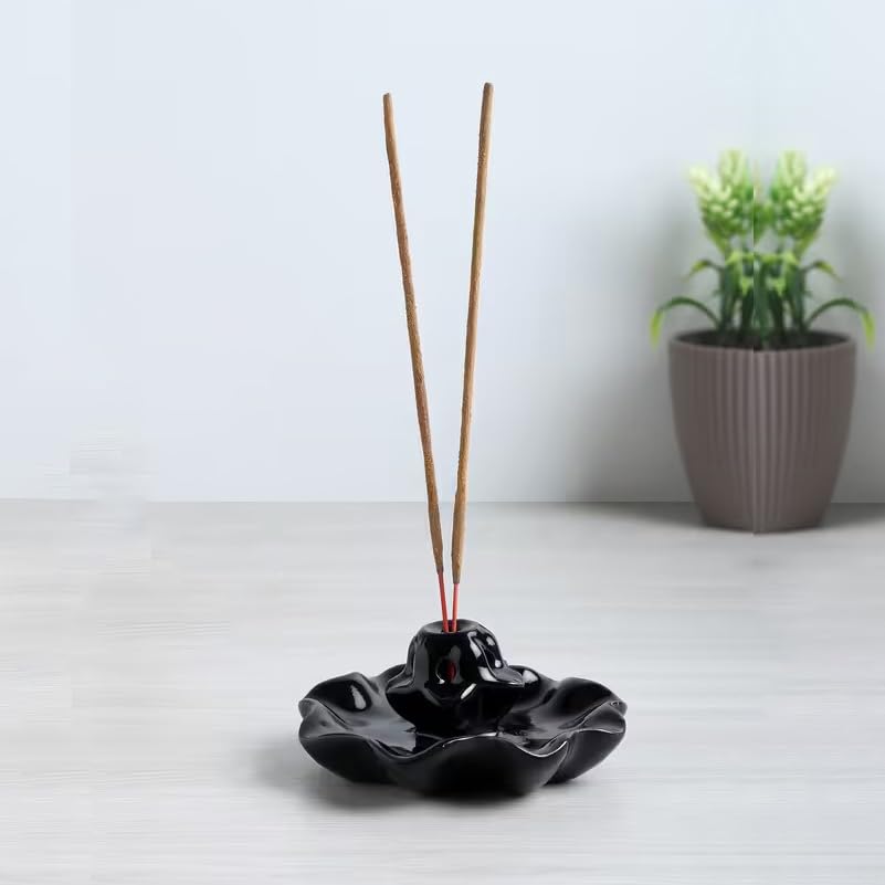 Image of Ceramic Backflow Smoke Fountain Incense Holder for Home Decor Gifts with 10 Smoke Cones by Craftam