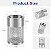 Garden Hose Strainer - 25MM Inlet Suction Strainer Mesh Filter Compatible with Livewell Pump Hose Water Filter for Irrigation Garden High Pressure Washer - 2 Pack