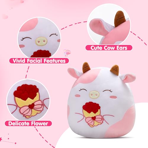 Image of Plush Pillow Stuffed Animals Toys Birthday Cute Soft Flower Gift Graduation