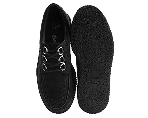T.U.K. Anarchic Faux Suede Black Creeper Shoes4