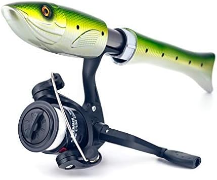 Orurudo Fishing Tackle Fish Rod Chinu Rod Fish-shaped Spinning Reel 3 lb Line Single or Set "Gyorudo" "puchi200" 4 Colors qb300092