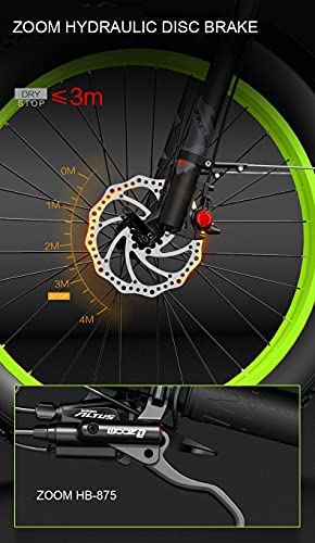 XC4000 26 Inch Electric Bike, Snow Bike With 4.0 Fat Tire, Mountain Bike for Men, Front & Rear Hydraulic Disc Brake - Image 7