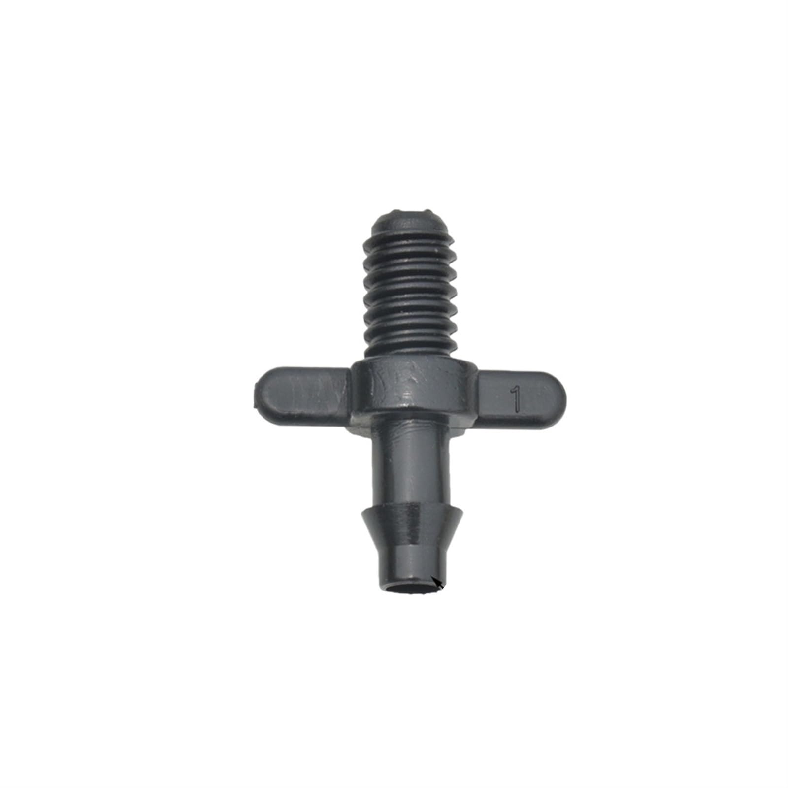 50Pcs Connettore dritto spinato da 1/4 di pollice con tubi filettati for irrigazione da giardino Raccordi in PVC Connettore rapido for tubo da 4/7mm