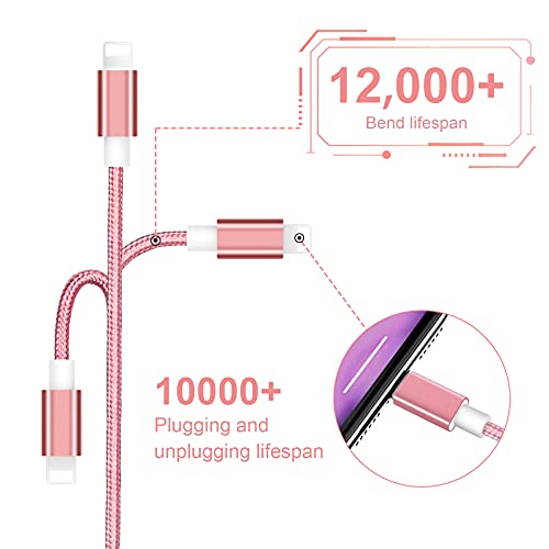Iphone Charger,【Apple Mfi Certifide】 4 Pack Iphone Cord Iphone Charging Cable Nylon Braided Compatible With Iphone 14 13 12 11 Pro Max Xs Xr 8 7 #TOP2