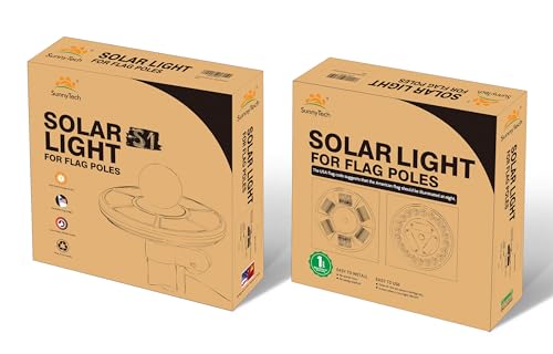 Sunnytech ST Solar Power Flag Pole Flagpole Light Auto Active Green Energy Factory Direct Supply thumb #7