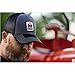 J&D Productions unisex-adult International Harvester IH Logo Hat, Gray with Black Brim and Mesh Back
