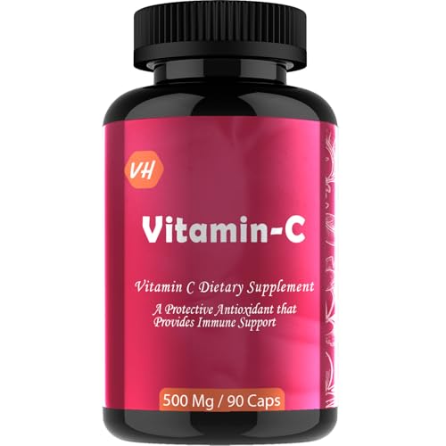 Image of Vitamin C Capsules for Immunity & Antioxidant Support by VitaminHaat (Regular Vitamin C)