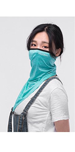 HYSENM ROCKBROS Unisex Multifunktionstuch Gesichtsmaske UV-Schutz elastisch hautfreundlich für Sommer Outdoor Radsport, Himmelblau