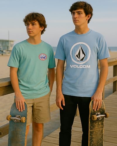 Volcom Boys T Shirt - Cotton Blend Short Sleeve Graphic Tees for Boys - Cool Casual Graphic T Shirts - Image 3