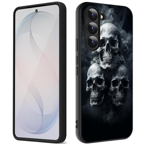Coque Samsung S26 silicone liquide ultra fine - Protection antidérapante 6,3 pouces crâne