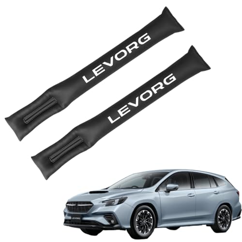 XIKER スバル レヴォーグ VN系 VM系専用 PUレザー 隙間クッション 車用 シートサイド隙間埋め 運転席 助手席 ゴミ小物類 落下防止 カー用品 便利グッズ シートコンソール座席隙間落ち防止 内装 カスタム パーツ 2本 セット(ブラック)