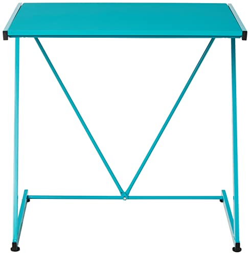 Urban Shop Z-Shaped Student Desk, Aqua #TOP3