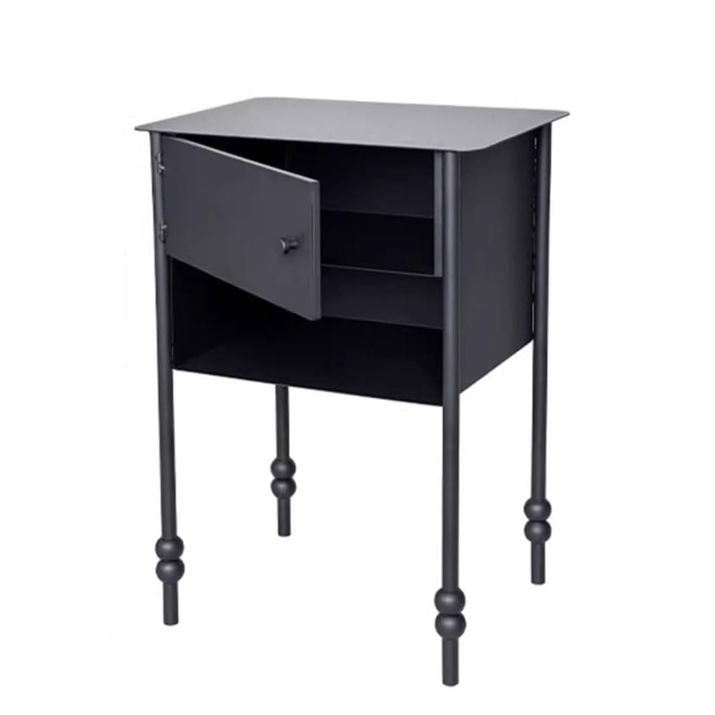 eexbz Sofa Retro Narrow-Sided Sofa Side Table Modern Living Room Small Coffee Table Simple Black Coffee Table Sofas for Living Room