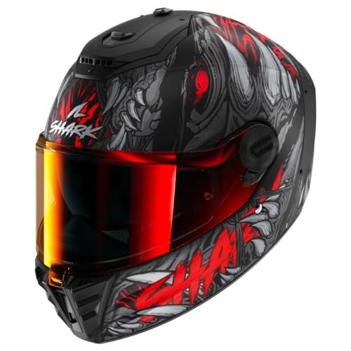 SHARK, Casco Moto Integral SPARTAN RS SHAYTAN Mat Black Red Anthracite, M