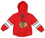 Reebok Chicago Blackhawks NHL Big Boys Youth Off Side Fleece Hoodie, Red, Medium 10-12