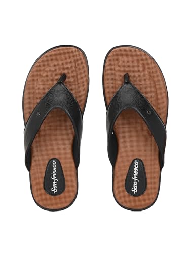 Image of San Frissco Men's Sandal Summer Chappal with Sturdy Grip | Ultra Soft Lightweight Durable Chappal for Outdoor Use | Festive Ethnic Wedding Slip on Slippers for Men
