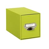 kinderlieder cd box Made in EU Rössler 1327452320 - S.O.H.O. Aufbewahrungs CD-Schubladenbox, mit beschriftbarem Einsteckschild und Griff, limette