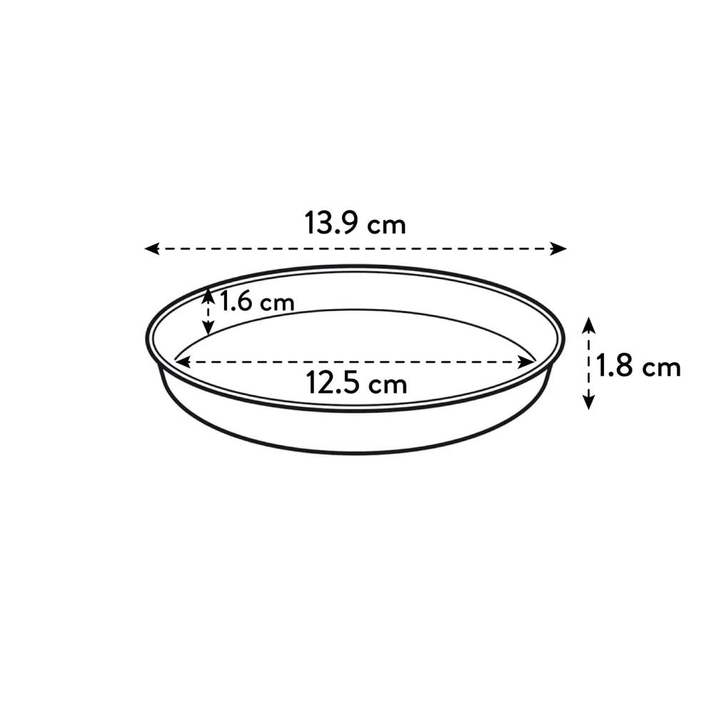 Elho Loft Urban Saucer Round 14 - Plato por Exterior Accesorios - Ø 14.0 x H 1.9 cm - Verde/Pistache Green — view 3