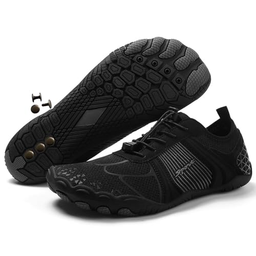 Grounding Shoes with Copper Rivet in Sole for Men and Women – Barefoot Mesh Footwear with Rubber Sole, Wide Toe Box, Lightweight & Breathable