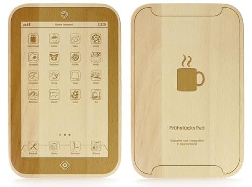 Monsterzeug Tagliere per la colazione, con incisione, tagliere in legno personalizzato, tagliere per la colazione, tagliere da cucina, tagliere in legno, tagliere per cucina, tagliere con nome, tavola