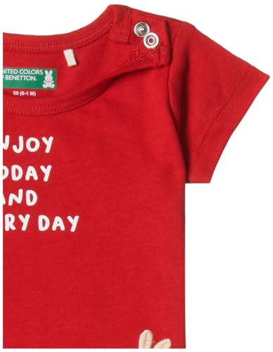 Image of UNITED COLORS OF BENETTON Baby Boy Cotton Striped Regular Fit T-Shirt