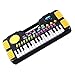 Dirgee Kinder Klavier 31 Schlüssel Mini Elektronische Orgel Musical Piano Unterricht Tastatur Pädagogisches Spielzeug for Kinder Kinder Geburtstagsgeschenk (Farbe: Rosa) (Color : Black)