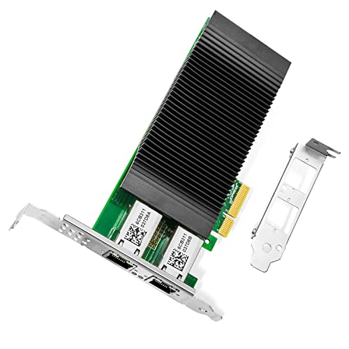 Tarjeta de Red Gigabit con Chip Intel I350, Adaptador Ethernet PCI Express v2.1 x4 con Puertos Dual-RJ45 PoE+, Compatible con Linux y Windows XP/VMware miniatura 1