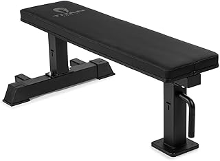Titan Fitness Elite Series Single Post Flat Bench, Rated 1,000 LB, 2.5