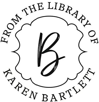Custom Library Embosser - Personalize with Initials & Text - Hand-Held Embossing Stamp - Monogram, Seal Embosser Best for Books, Envelopes, Napkins