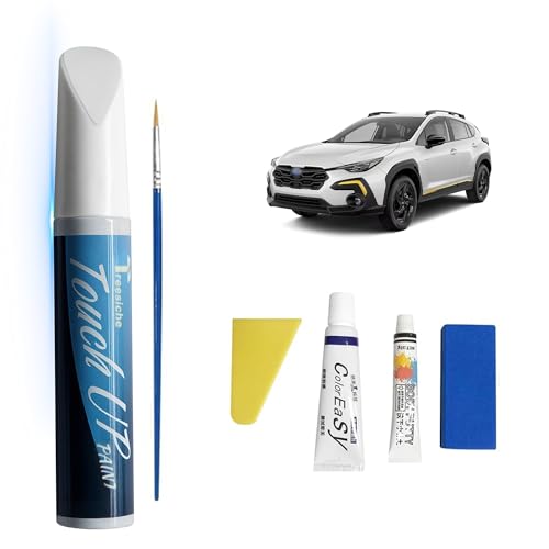 2017MY Paint Coding Information - Subaru 5 K1X Crystal White Pearl Tricoat Touch Up Paint for SUBARU Exact Match, Car Paint Scratch Repair kit, 2 in 1 Scratch Remover Pen with Color-Matched Rapid Drying of Paint Coating