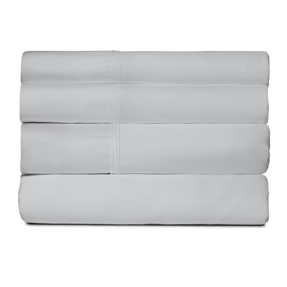 Photo 1 of SHEEX Active Comfort Anti-Wrinkle Cooling Sheets, King/Cal,Silver Cloud