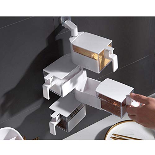 Suministros de cocina RJJ: combinación giratoria de frascos de pared de alta resistencia 5
