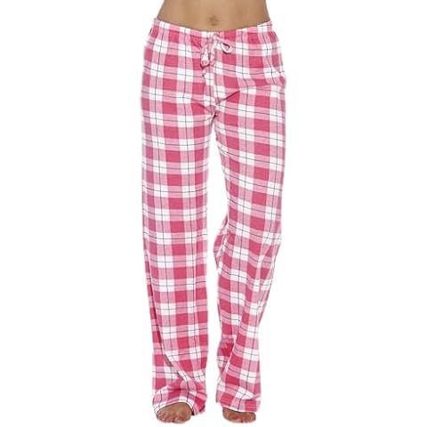 6324-10018-L Just Love Women Pajama Pants / Sleepwear,L Pink - Plaid Cover