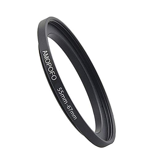Image of 55mm to 67mm Step-Up Ring Filter adapter /55mm to 67mm Camera Filter Ring for 67mm UV,ND,CPL,Metal Step Up Ring